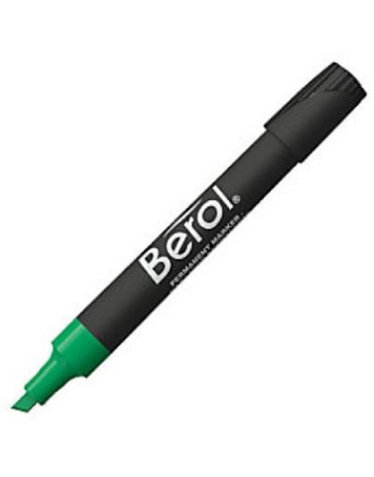 Berol Green Permanent Marker 12 Pack