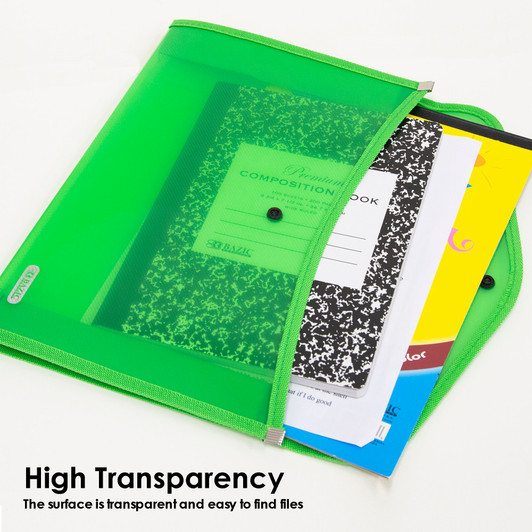 Bazic V-Flap Letter Size document Holder with Assorted Colors