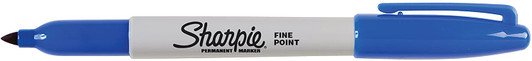 Sharpie Blue Marker Fine Point Permanent Marker 12 Pack