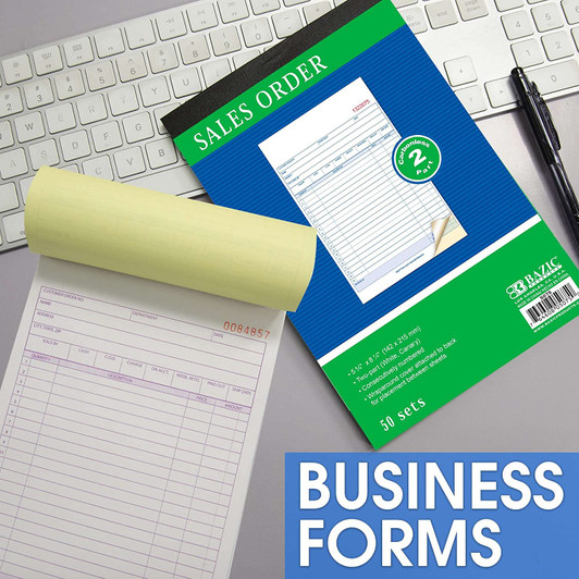 Bazic Sales Order Book Carbonless 50 Sets