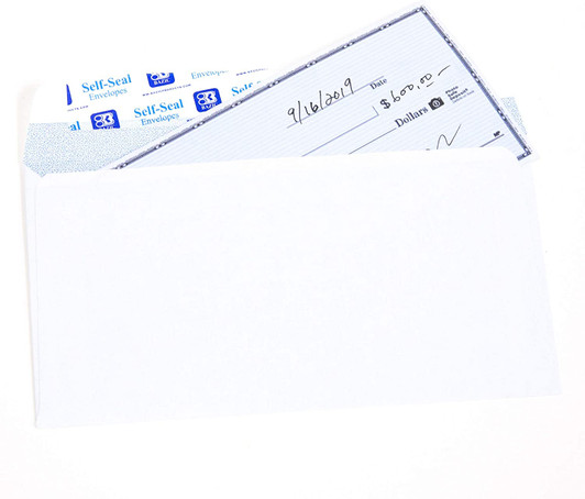 Bazic Self Adhesive Security Envelope 4-1/8-9-1/2 White Color