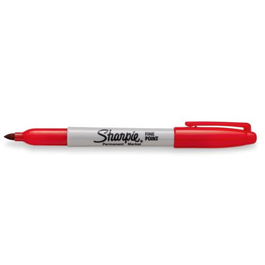 Sharpie Red Marker Fine Point 12 Pack