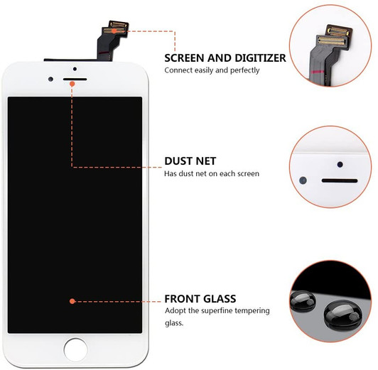 Iphone 6 White LCD Screen Digitizer