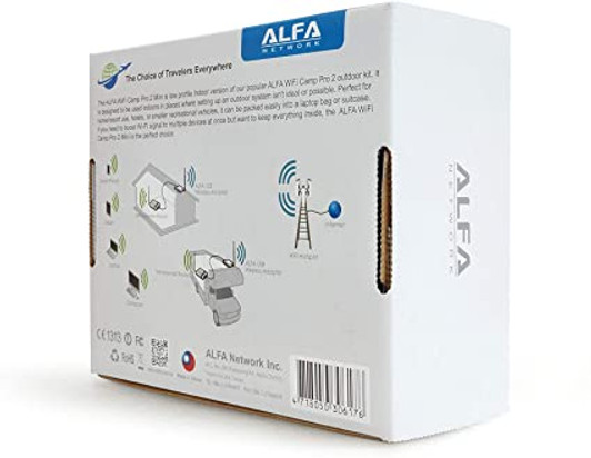 Alfa WiFi Camp Pro 2 Mini Version: R36A Wi-Fi USB Router + AWUS036NH Long Range Repeater Kit