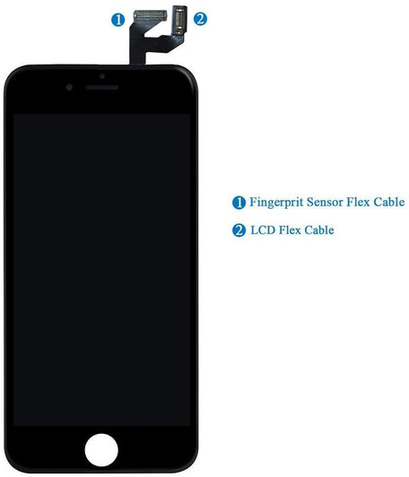 Iphone 6S Plus Black LCD Screen Digitizer