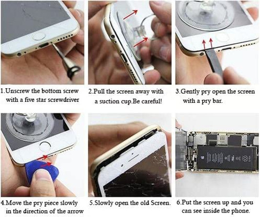 Iphone 8 Plus White LCD Screen Digitizer