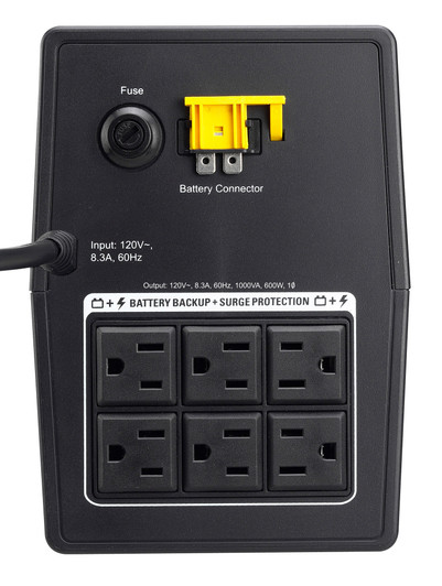 APC 1000VA 110V UPS Power Back up with Surge Protector AVR, LAM, 6 NEMA outlets