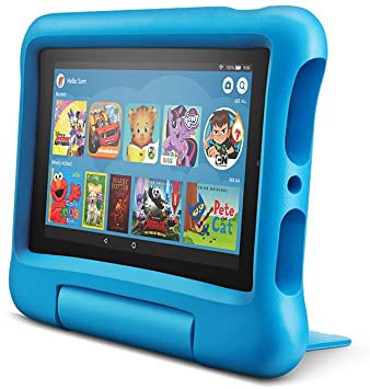 Amazon Fire 16GB 7" Blue Kids tablet for ages 3-7 with Kid-Proof Case