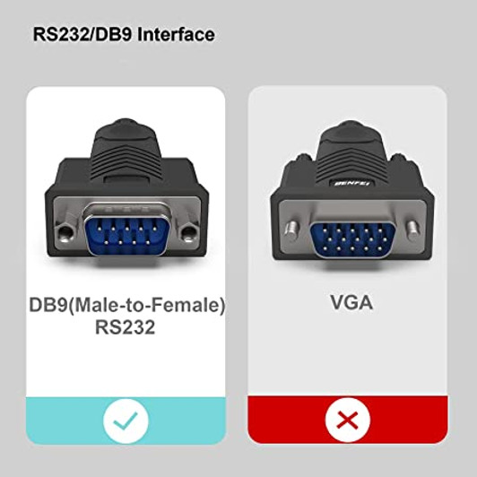Agiler USB to Serial Converter Cable, USB to RS-232 Male (9-pin) DB9 Serial Cable