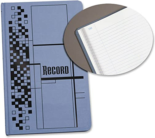 Adams Ledger Record Book Size 7.63x12.13" Blue Color 150 Pages