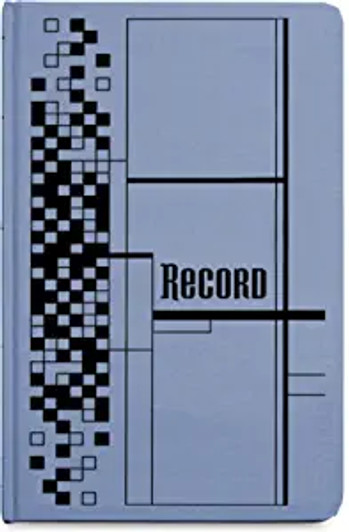 Adams Ledger Record Book Size 7.63x12.13" Blue Color 500 Pages