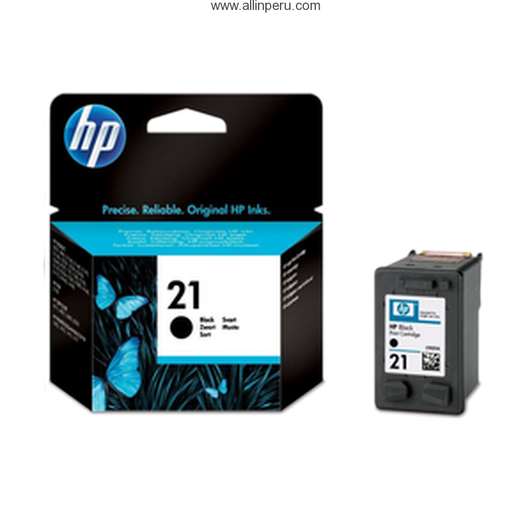 HP 21 Black Ink Cartridge Approximate 190 Pages Yield