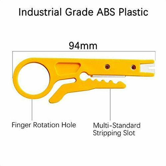 Mini Wire Stripper, Punch Down Cutter for Network Wire Cable Assorted Colors