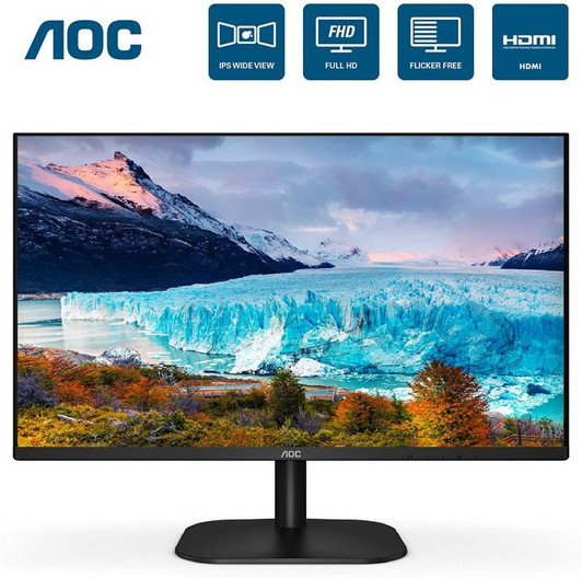 AOC 24" Full HD IPS Ultra Slim Monitor with HDMI, VGA Ports