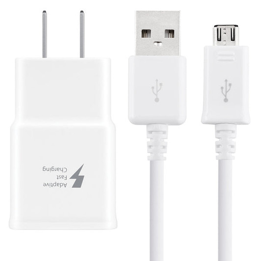 Samsung White Sync & Charge Micro USB Cable with Charging Head