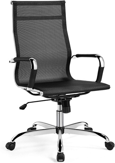 Computer Mesh Chair with Lumbar Support Black