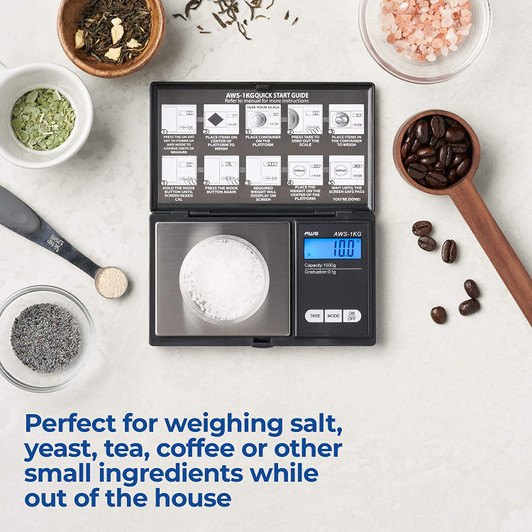 AWS Digital Pocket Weight Scale 1kg x 0.1g