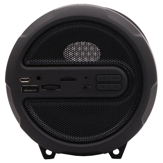 IQ 3" Black 10W Portable Bluetooth Rechargeable Speaker with FM Radio