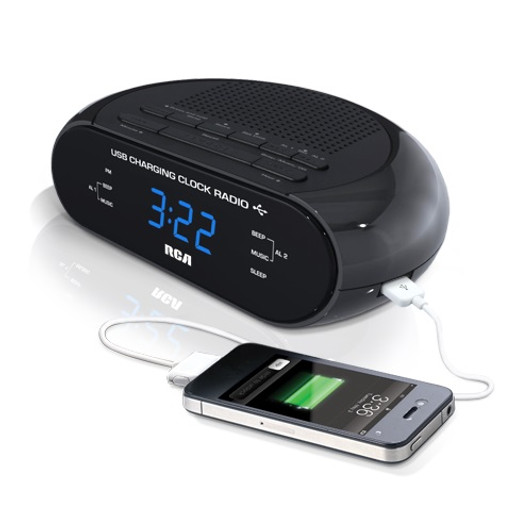 RCA Dual Wake, Clock, Radio with USB Charging