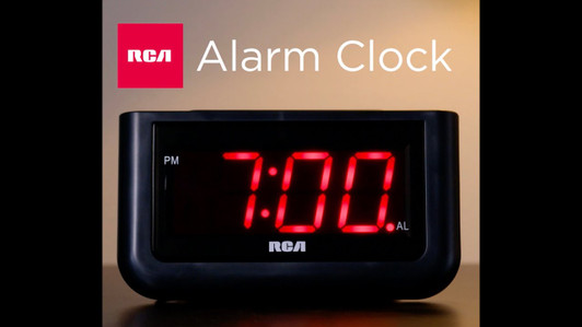 RCA Digital Alarm Clock with Large 1.4" Display
