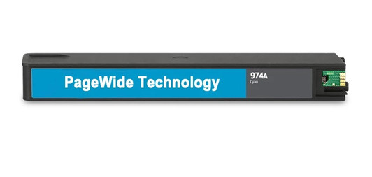 HP 974A Cyan Ink Cartridge Approximate 3,000 pages yield