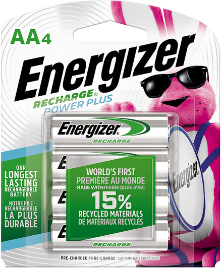 Energizer 4 Pack Rechargeable AA, 2300 mAh Pre-Charged Batteries