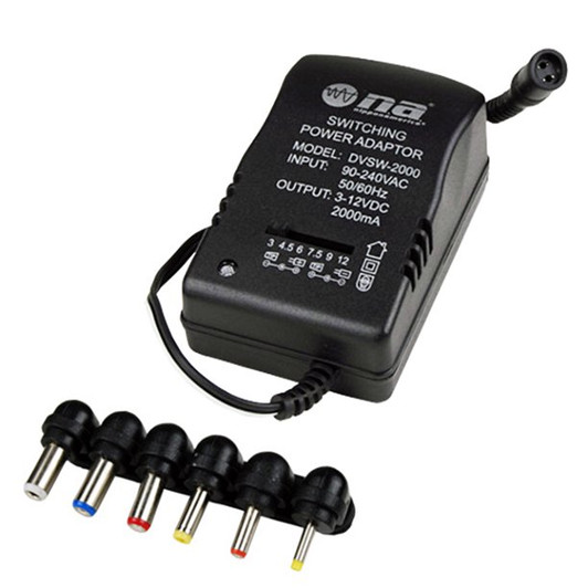 NA 9V 2 Amps, 18 Watts power adapter 5.5 x 2.5mm Pin