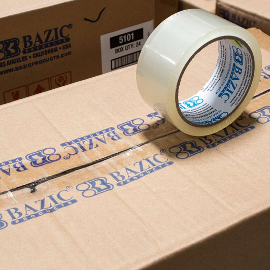 BAZIC 1.88" X 54.6 Yards Clear Packing Tape