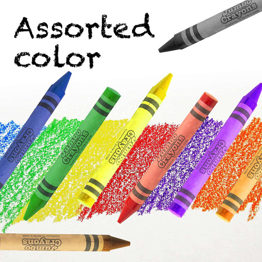 BAZIC 8 Color Premium Jumbo Crayons