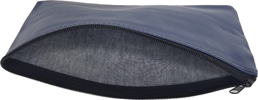 PM Company Securit zipper Bag Organizer for Bank Deposit, Zipper Coin Bag, many more Utility 11 X 6" Black