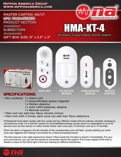 NA Home Alarm Kit
