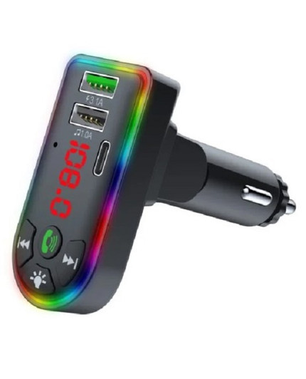 AudioboxTR20 FM Transmitter with Fast Charger & Rainbow Light