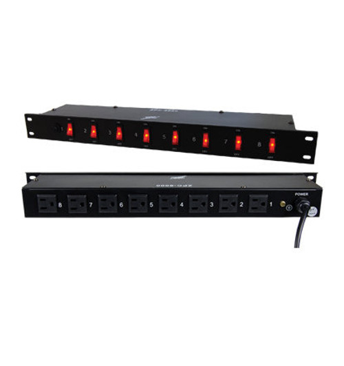 StudioZ 8 outlet 1U rackmount Power Strip