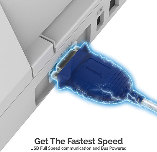 Sabrent USB 2.0 to Serial RS-232 Cable Works with Mac / Win 11