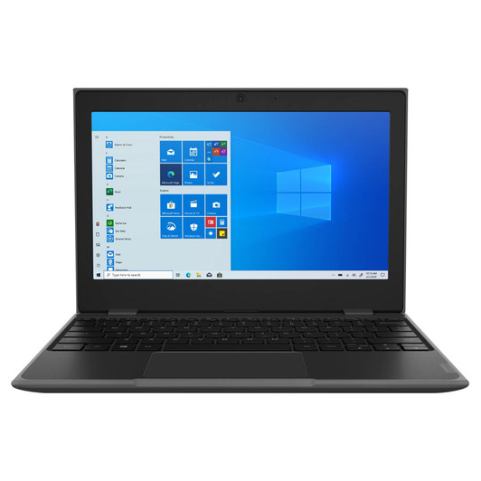 Lenovo 100e 11.6" Laptop, Intel N4020 Dual Core 64GB Storage, 4GB RAM, WIN 10 PRO - Black
