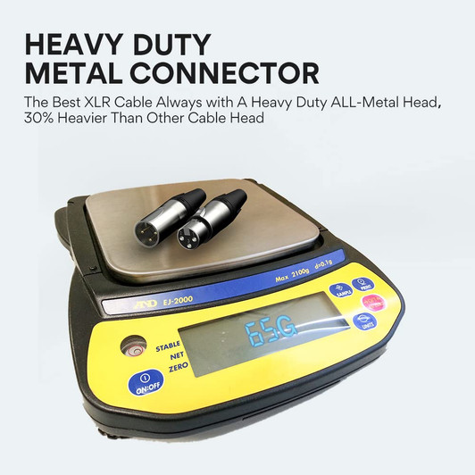 Audiopipe 6 ft 3 Pin Male XLR to 3 Pin Female XLR Microphone Cable