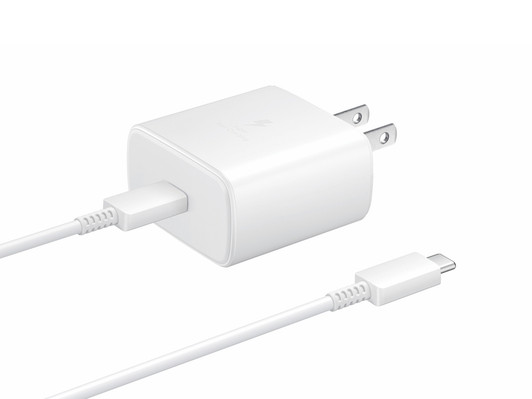 Samsung 45W USB-C Super Fast White Wall Charger with Cable