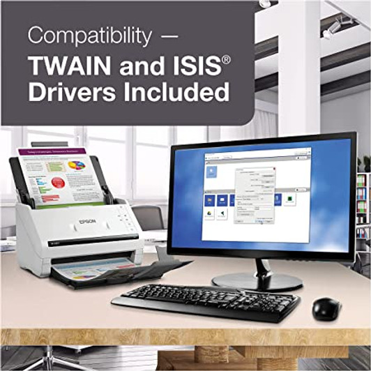 Epson DS-530 II Duplex Document Scanner with Sheet-fed & ADF