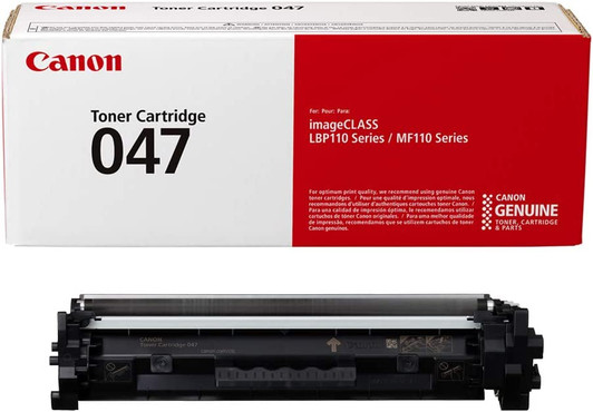 Canon 047 Black Toner Cartridge for Canon imageCLASS LBP113w, MF113w Laser Printer
