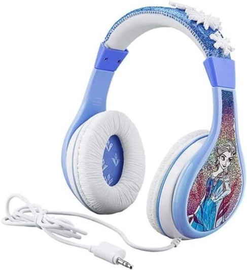 Disney Frozen  Kids Headphones, Adjustable Headband, Stereo Sound, 3.5Mm Jack, blue