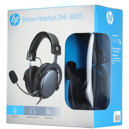HP DHE-8005 Gaming Stereo 3.5mm Headphones with Microphone