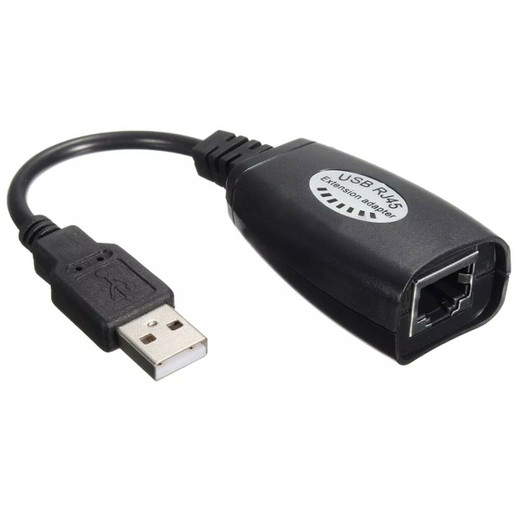 USB Extender over CAT5 / CAT6 ethernet Cable upto 60 Meters