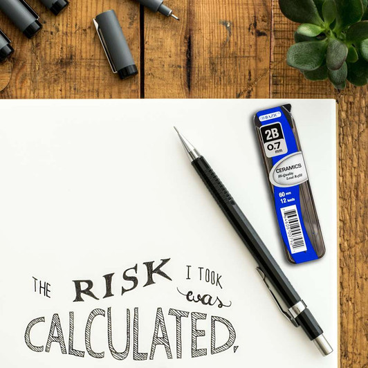 BAZIC 12 Ct. 0.7 mm Ceramics Mechanical Pencil Lead (3/Pack)