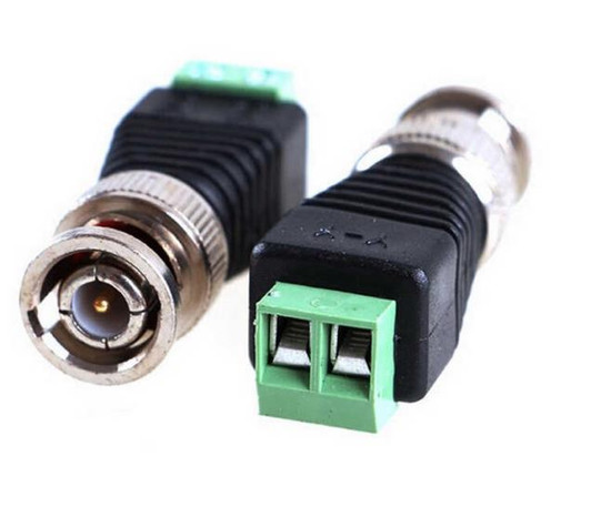 CCTV BNC Male 2 Pack Passive Video Balun Connector Adapter CCTV BNC Male 2 Pack Passive Video Balun Connector Adapter