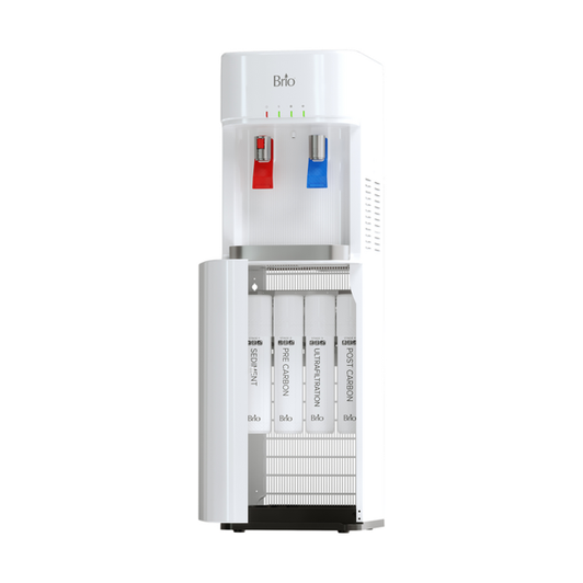 Brio Hot and Cold, Self Cleaning Ozone Bottom Loading Water Cooler Dispenser - White Brio Hot and Cold, Self Cleaning Ozone Bottom Loading Water Cooler Dispenser - White