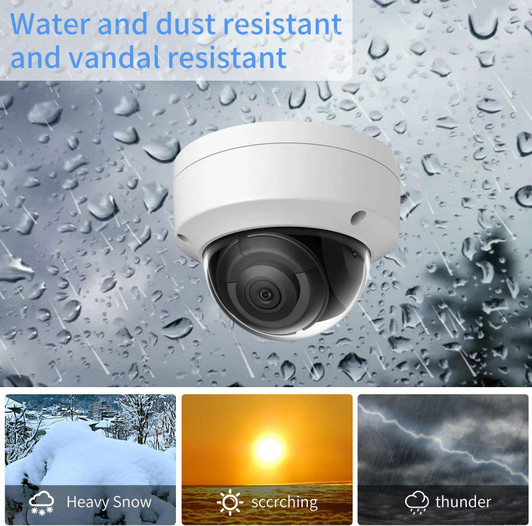 Hikvision DS-2CD2183G2-IS(2.8mm)(BLACK) 8MP AcuSense IP Dome surveillance camera with audio connection