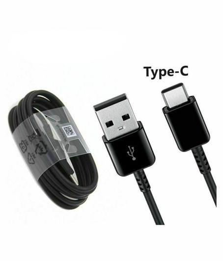 Samsung Black Sync & Charge Type C to USB A Charging Cable