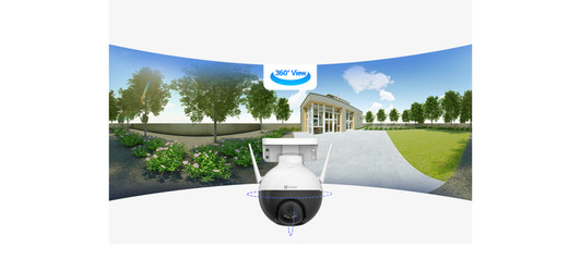 EZVIZ C8W 4MP WiFi Outdoot IP Camera Pan/Tilt, 360° Coverage, Two-Way Talk.