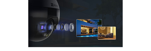 EZVIZ C8W 4MP WiFi Outdoot IP Camera Pan/Tilt, 360° Coverage, Two-Way Talk.