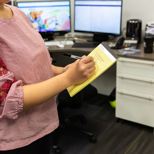 BAZIC 2 PK 50 Sheets 5x8" Canary Jr. Perforated Writing Pad